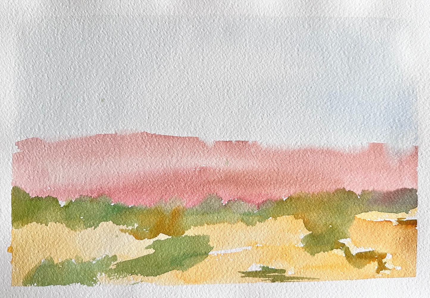 Desert Watercolor Painting